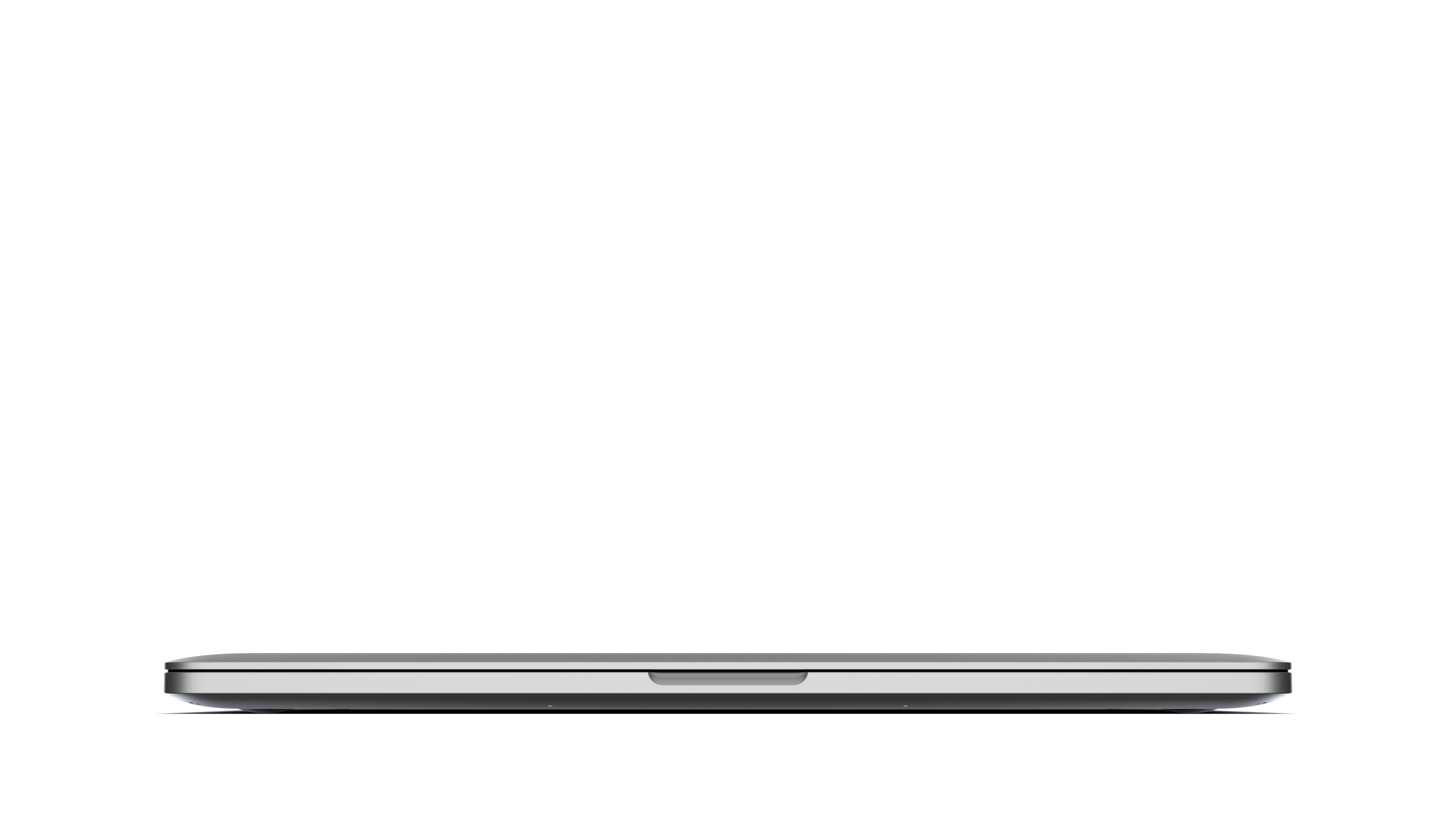 Laptop visualization, closed profile